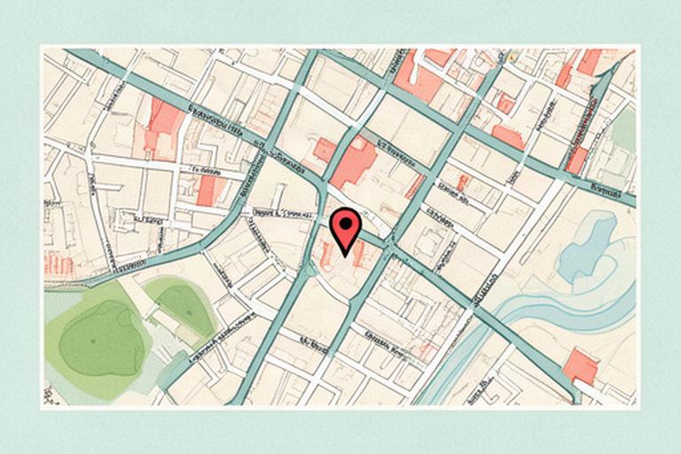 Stylised street map showing Ateliera Studio near Baggot Street Lower in Dublin 2
